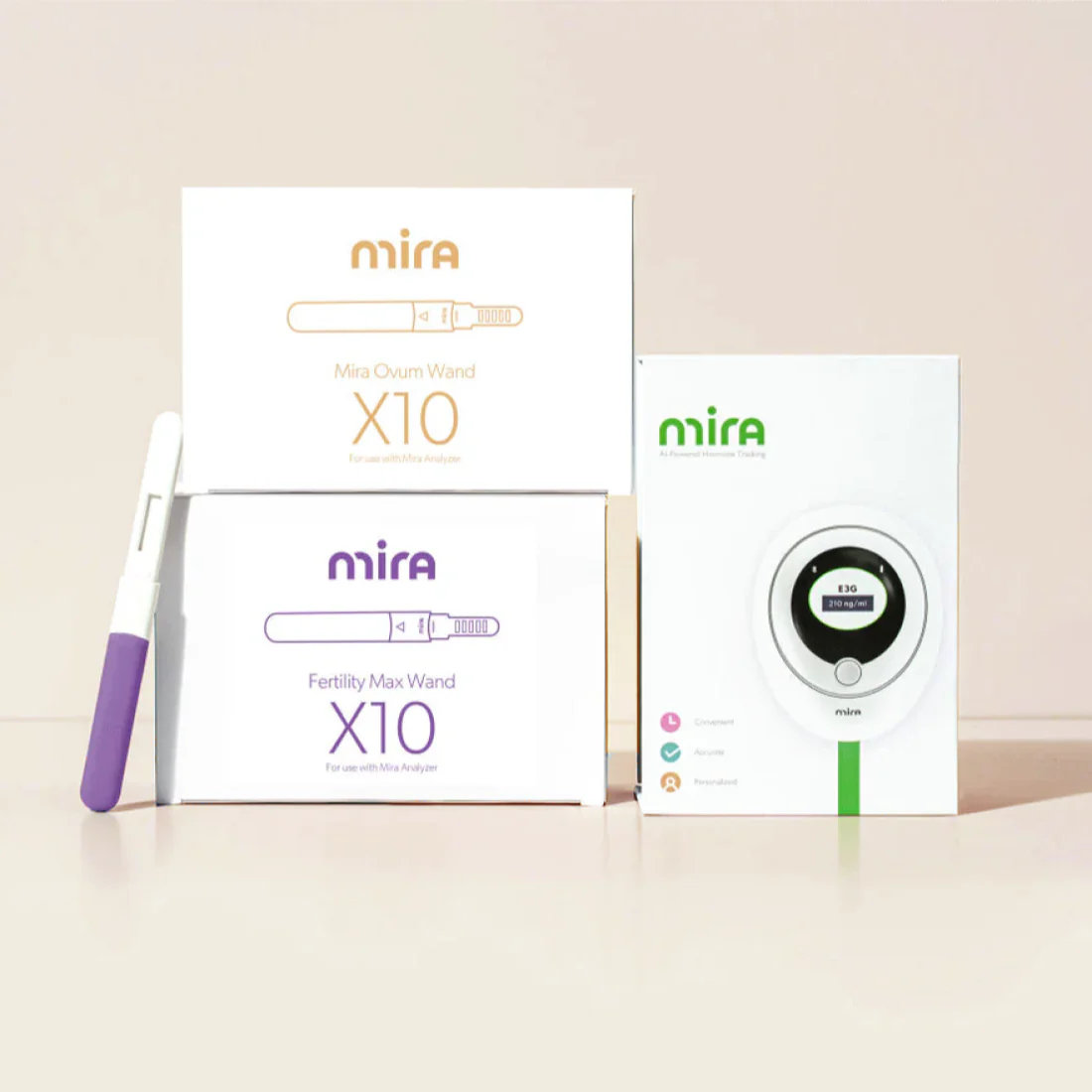 Mira Fertility Hormone Monitor Clarity Kit with digital tracker device and test wands for accurate cycle tracking