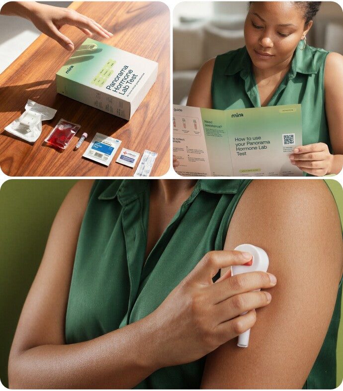 <ul><li>Receive your Panorama Lab Test in the mail.</li><li>Carefully review step-by-step instructions.</li><li>Collect blood using the EasyDraw method.</li><li>Send sample to the lab for personalized reports and actionable next steps.</li></ul>